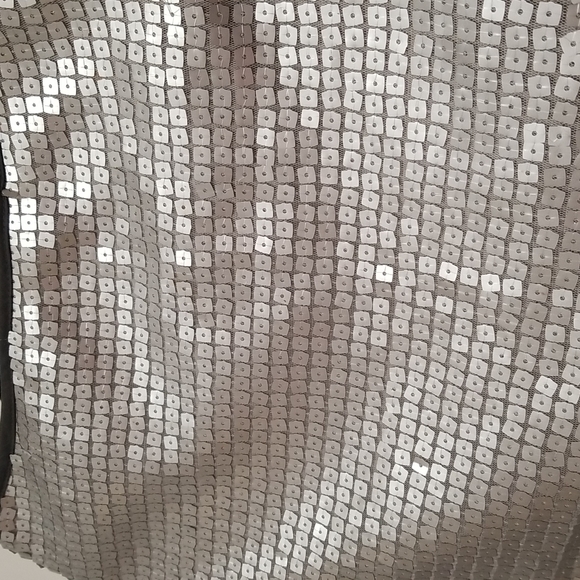 Kaj Ani Gray Silver Sequined Skirt - Picture 3 of 12